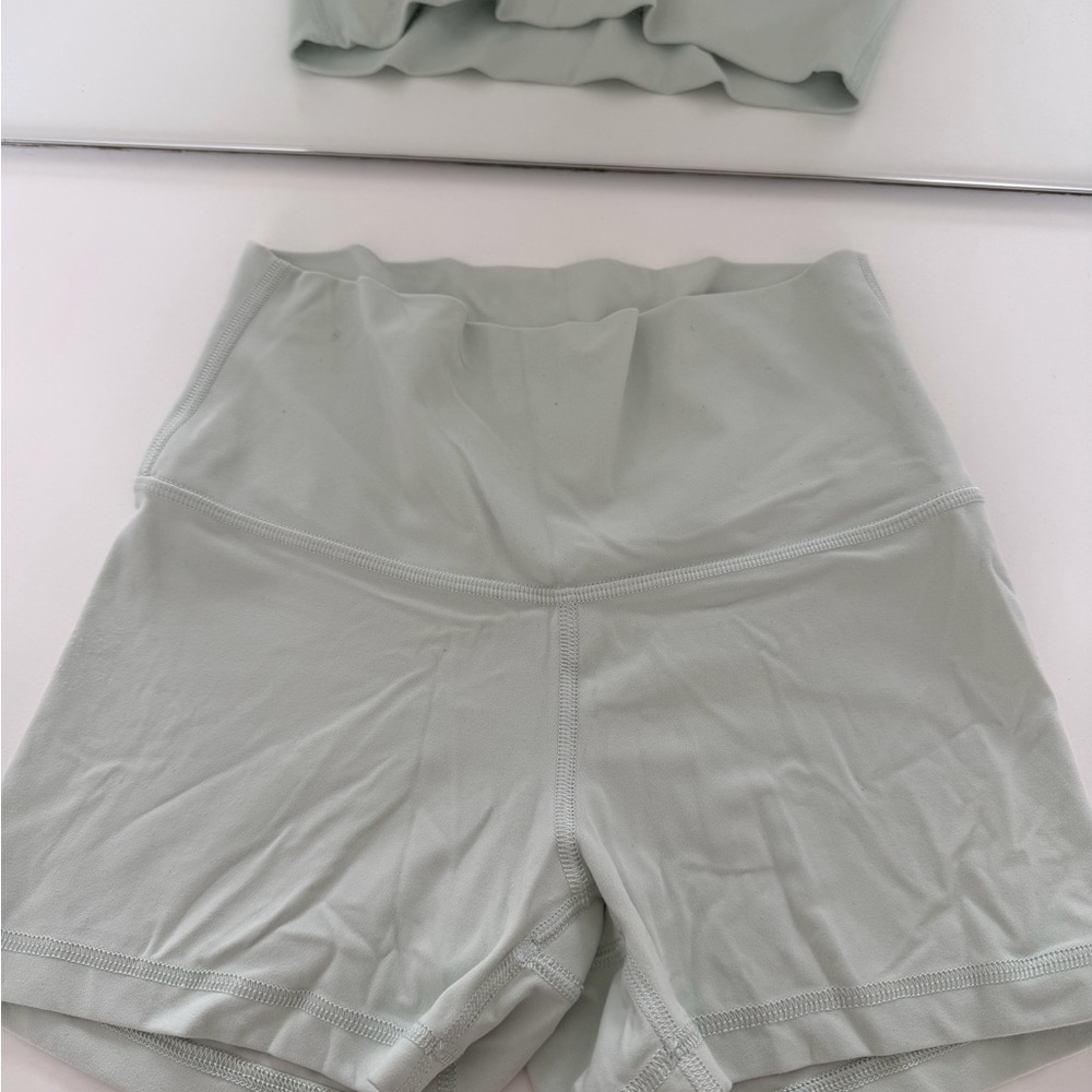 Aritzia Mint Green Biker Shorts
